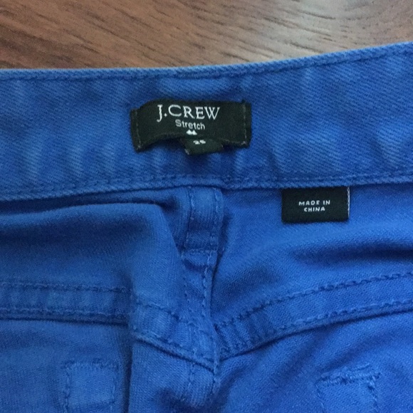 ‼️4/$10‼️ J.Crew Bright Blue Toothpick Jeans - Picture 4 of 5